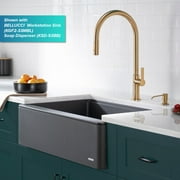 Kraus Oletto High-Arc Single Handle Pull-Down Kitchen Faucet in Brushed Brass