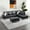 White, variant on Sectional Couch for Living Room Furniture Sets, Black Faux Leather Sofa Couch L Shape Couch Living Room Sofa with with Chaise and Storage Ottoman 3 Piece Using(Black,Facing Left Chaise)