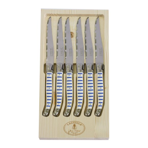 Juego de cuchillos para carne Jean Dubost Mariniere de acero inoxidable
