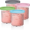 thumbnail image 1 of EIGTHTAIL Ice Cream Pints Containers  4 Packs Cream Containers with Lids Replacements for Ninja Creami Pints  Compatible with NC301 NC300 NC299AMZ Series Ice Cream Maker, 1 of 9