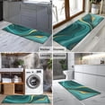 thumbnail image 2 of Teal Gold Marble Pattern Kitchen Rug Mat,Kitchen Runner Rugs Non Skid Washable,Decorative Kitchen Floor Mats for Kitchen,Sink,Laundry,17"X47", 2 of 5