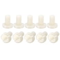 thumbnail image 1 of Unique Bargains Nylon Machine Screws, M6x10mm Slotted Pan Head Fasteners Bolts, White 25Pack, 1 of 4