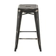 thumbnail image 2 of 16.3" X 16.3" X 25.7" 2 Pcs Anti Black Gold Steel Counter Stool, 2 of 2