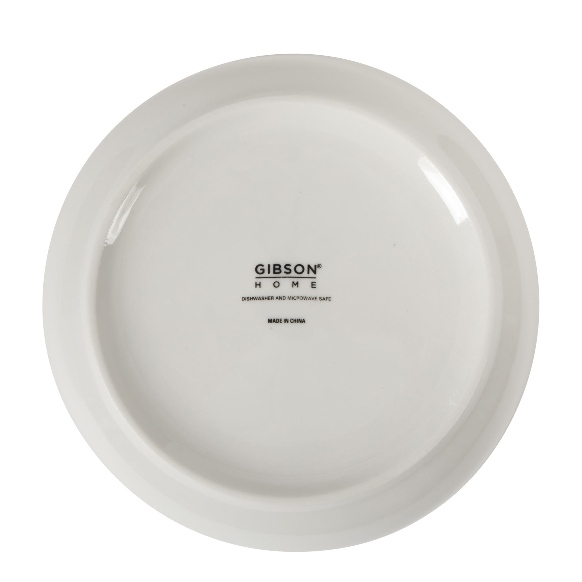 Gibson Home Zen Buffet 6-Piece 41oz Large Pasta Bowls Porcelain Ceramic Chip and Scratch Resistant Shallow Salad Bowl, Serving Bowls, Soup Bowls Set, Dishwasher & Microwave Safe White