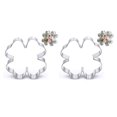 thumbnail image 4 of Langgg Biscuit Mold Leaf DIY Crafts Embossed Mould Stainless Steel Party Kitchen Cake Decorating Tools Sugarcraft Celebration Silver 2Set, 4 of 5