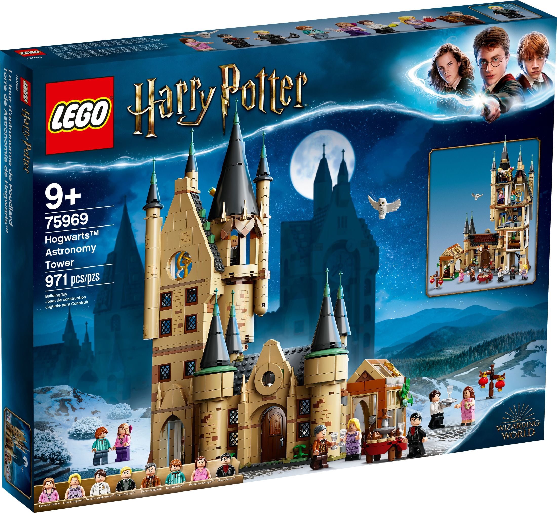 LEGO Harry Potter Hogwarts Astronomy Tower 75969, Castle Toy Playset with 8 Character Minifigures including Harry Potter and Draco Malfoy, Wizarding World, Birthday Gifts for Kids, Girls & Boys