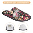 thumbnail image 3 of Fotbe Many Kind Of Flowers Pattern Women's Fuzzy Slippers Plush Slippers Fluffy Winter House Shoes Indoor and Outdoor-Large, 3 of 8