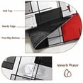 thumbnail image 6 of 2.7'x5' Area Rugs, Red Grey Indoor Outdoor Area Rug for Living Room Bedroom, Modern Irregular Geometric Abstract Art Washable Bathroom Rugs Kitchen Floor Carpet Mats Home Decor Aesthetic, 6 of 8
