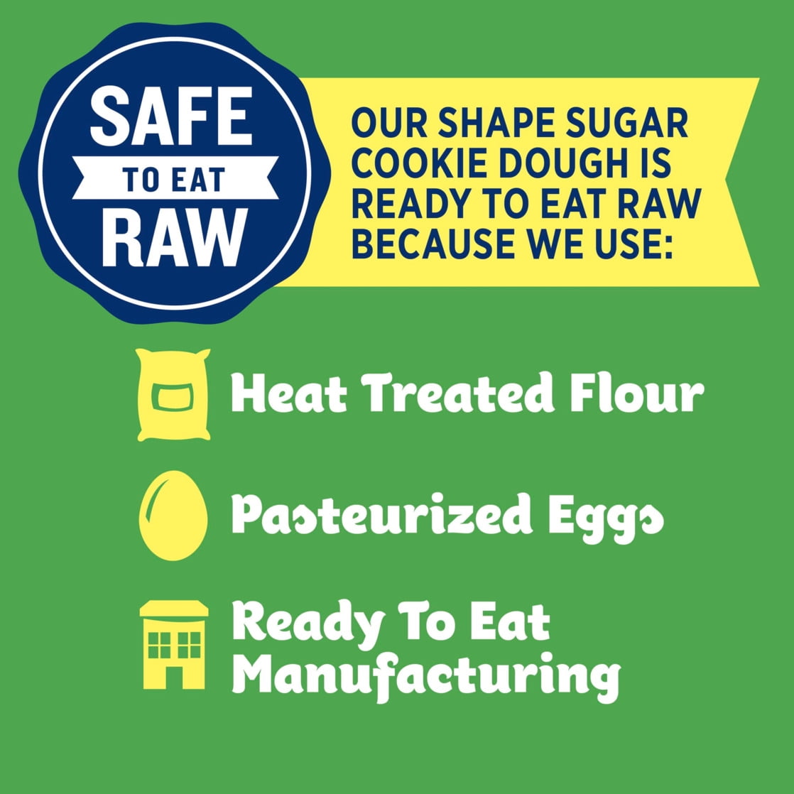 Pillsbury Ready to Bake Minecraft Shape Sugar Cookie Dough, 20 Pre-Cut Cookies, 9.1 oz