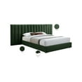 thumbnail image 2 of Meridian Furniture Pablo Green Velvet King Bed, 2 of 10