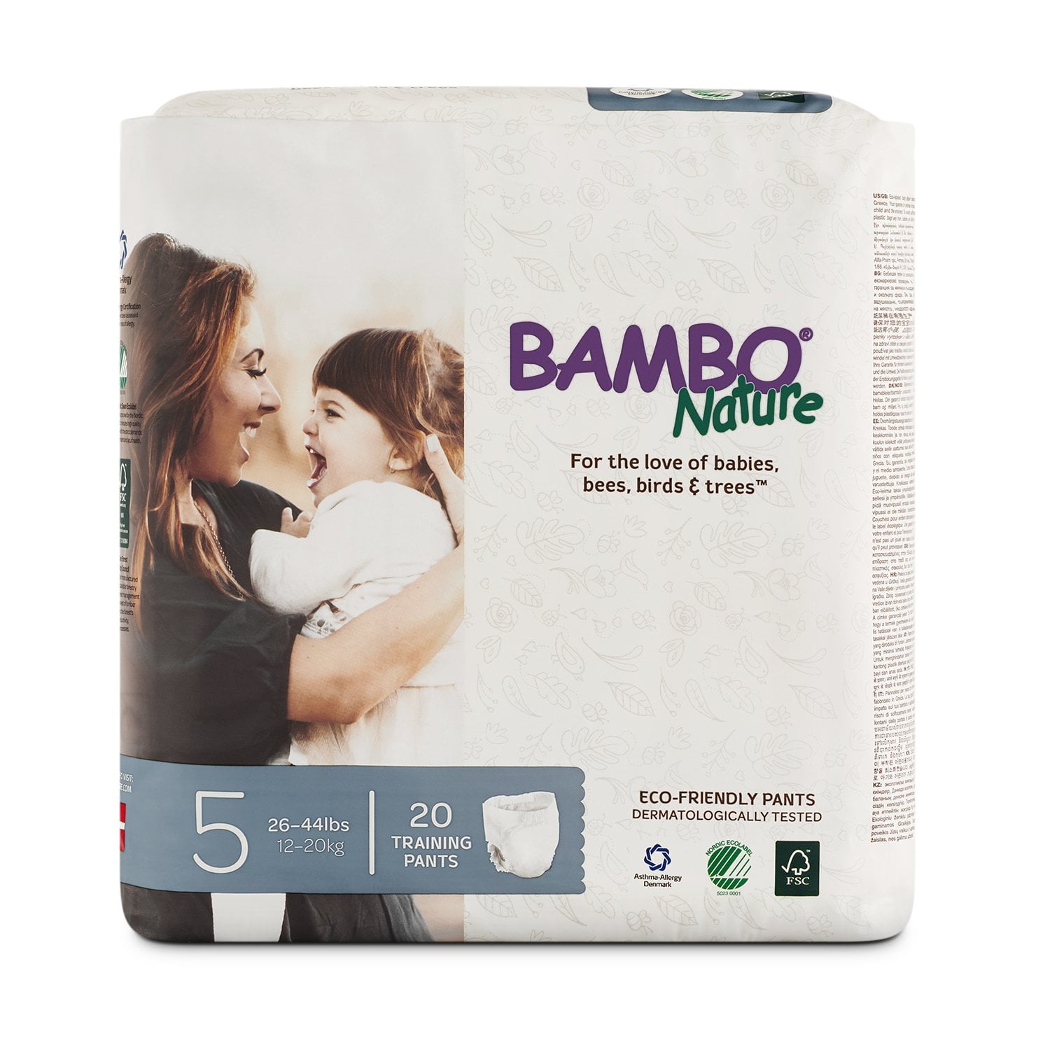Case Saver Bambo Nature Premium Eco Nappies 11-20lb/5-9kg 3 x Tall Pack of 66 Midi Size 3