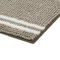 thumbnail image 4 of VCNY Home Hotel Beige/White Striped Polyester Bath Rug, 17" x 24", 4 of 5