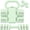 Green, variant on 2-in-1 Adjustable Dumbbell Set, 4-Level Weight Dumbbell Set for Women and Men, Each piece weighs 2.2/3.3/4.4/5.5lb and comes in a kettlebell form, ideal for home gym workouts and training
