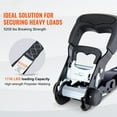 thumbnail image 2 of VEVOR 4 Pack Ratchet Tie Down Straps 5208 lbs 1.6" x 8' Heavy Duty for Cargo, 2 of 9