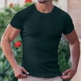 thumbnail image 1 of pstuiky camisetas para hombre, Camiseta informal de cuello redondo de color liso para hombre, camiseta de manga corta con cuello redondo camisas casuales para hombre xxxl, 1 of 3