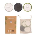 thumbnail image 2 of Chloven 30 Pack Organic Reusable Makeup Remover Pads - Bamboo Reusable Cotton Rounds for Toner, Washable Eco-Friendly Pads for all Skin Types with Cotton Laundry Bag, 2 of 7