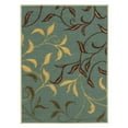 thumbnail image 4 of Ottomanson Ottohome Collection Non-Slip Rubberback Leaves Design Indoor Rug/ Mat, 4 of 7