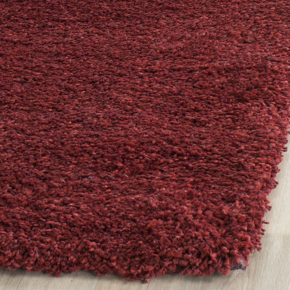 SAFAVIEH California Plush Solid Shag Runner Rug, Maroon, 2'3" x 15' - Modern Design, Maroon, Non-Shedding & Easy Cleaning, Ultra Plush Thick Pile, Ideal for Living Room, Bedroom, Entryway