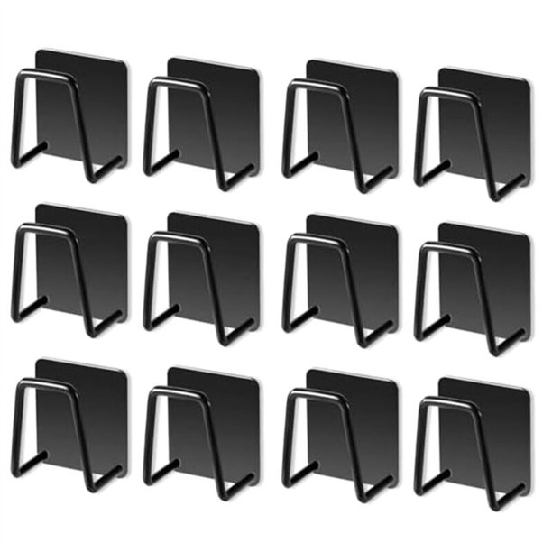 Percheros para sombreros para organizador de sombreros montado en la pared, percheros de metal para gorras de béisbol, sombrero adhesivo Ganchos para pared, perchas para sombreros sin taladrar