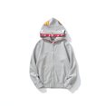 thumbnail image 1 of QJUHUNG Chandail à Capuchon en Coton BAPE Shark Street Camouflage Veste à Double Capuchon CAMO Noir, 1 of 6