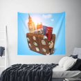 thumbnail image 6 of Balery Trip to London Pattern Tapestry 60x51 Inches - Large Wall Hanging Tapestry for Bedroom, Living Room, Dorm Decor - Artistic and Aesthetic Room Decor, 6 of 9