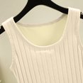 thumbnail image 5 of WXLWZYWL Women Cotton Tanks Tops Thermal Fleece Lined Wide Straps Underwear Cami Tank Top Sleepwear Loungewear, 5 of 6