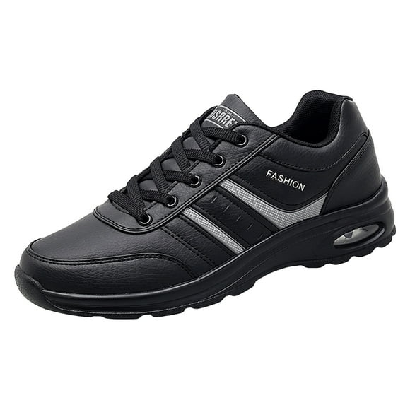 WEAIXIMIUNG Leather High Top Sneakers Men Men Casual Leather Night Reflective Travel Running Plus Size Sneakers Casual Shoes