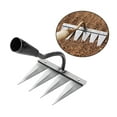 thumbnail image 3 of S SERENABLE 2x Multifunctional Weeding Hoe Rake Harrow Seeding Tilling Vegetable Plowing 4 Tooth 5 Tooth, 3 of 9