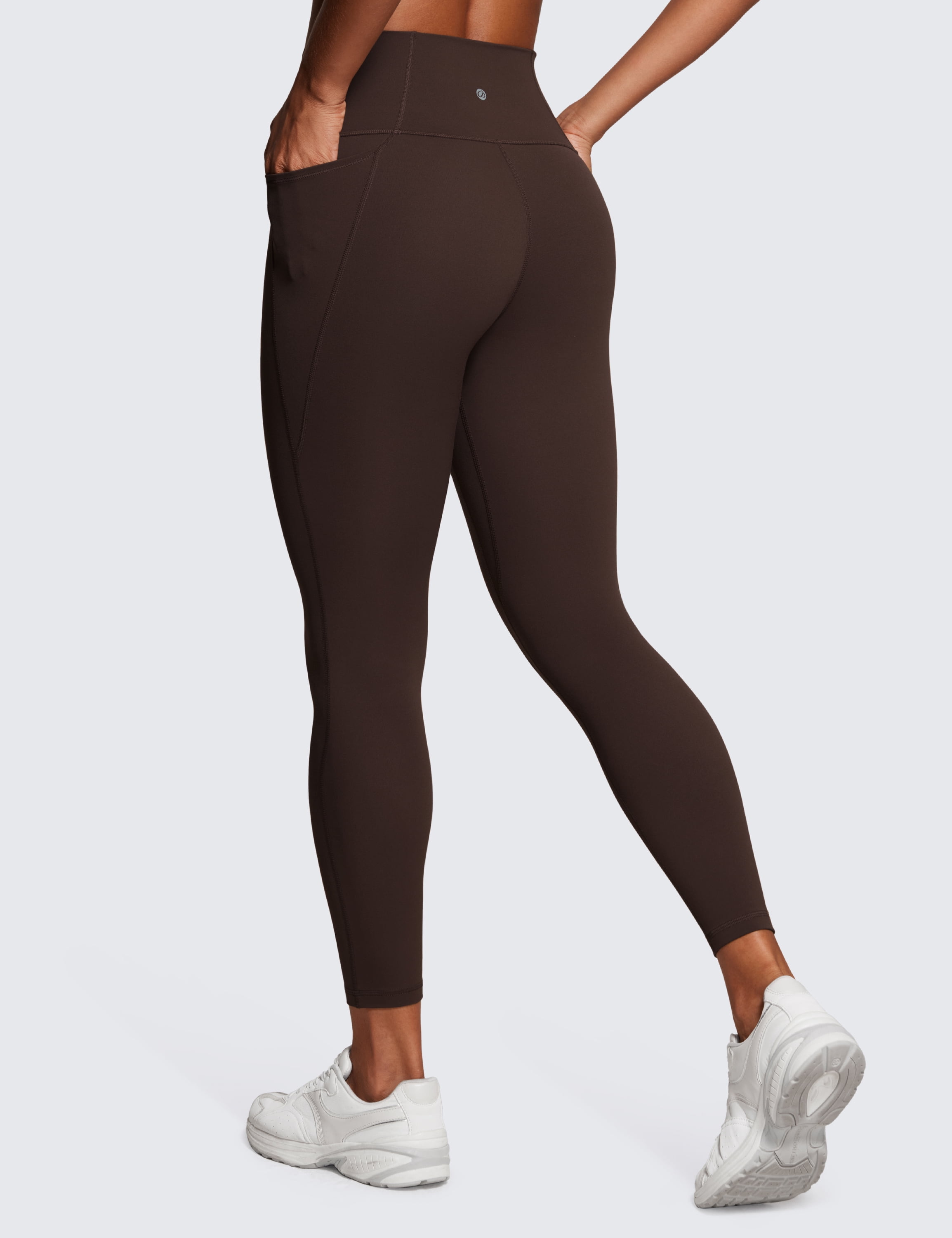 CRZ YOGA Womens Butterluxe Workout Leggings 25 Inches High Waisted Gym Yoga Pants with Pockets