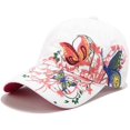thumbnail image 1 of Women's Baseball Cap Lady Butterfly Flower Embroidery Design Fashion Hat Adjustable Breathble, 1 of 6