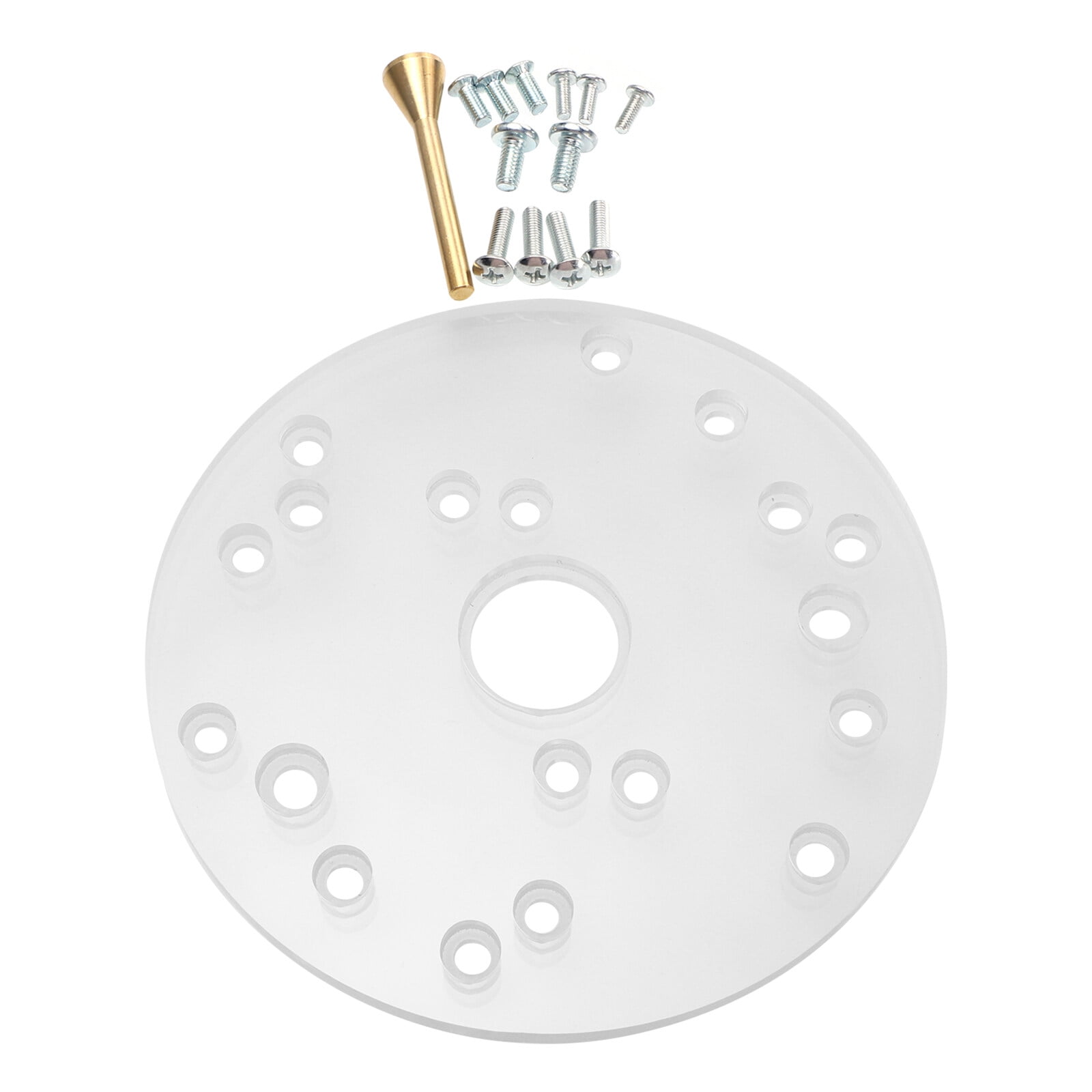 HEMOTON 1 Set Universal Electric Router Base Plate Mount Template Router Pedestal Parts