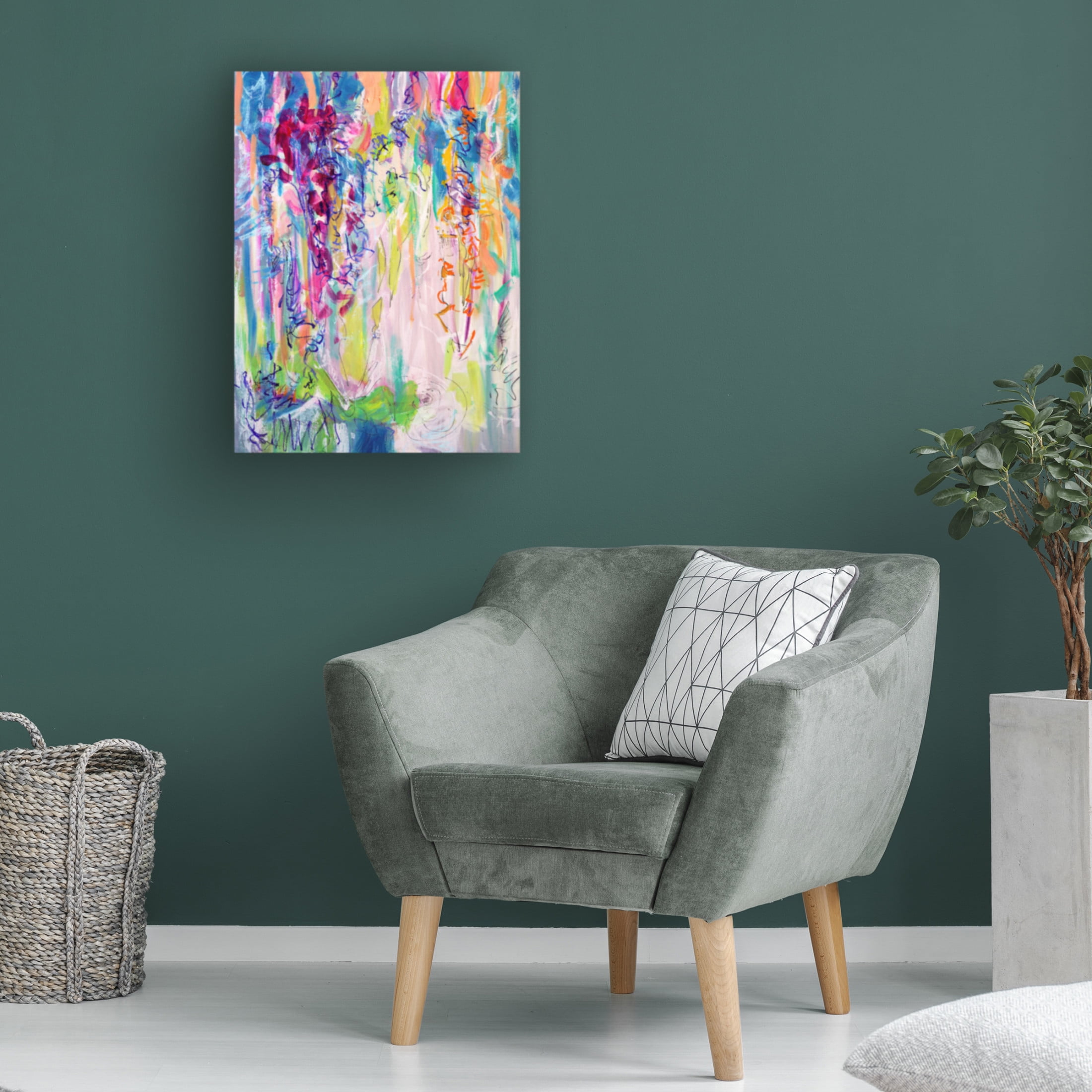 Canvas Wall Art - Dorothy Fagan ' Abide' Wall Art for Living Room, Bedroom, or Office D?cor by Trademark Fine Art - 35 x 47 Inches