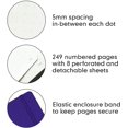 thumbnail image 2 of HTOOQ HTOOQ Medium A5 Dotted Hardcover Notebook (Black) HTOOQ 251 Numbered Pages Purple, 2 of 9