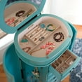 thumbnail image 2 of Hives and Honey Daley Oval Standing Jewelry Armoire, Turquoise, 2 of 7