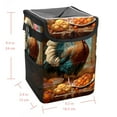 thumbnail image 5 of Turkey Foldable Car Garbage Can with Lid, Leak-Proof, Hanging Storage Bag - Car Trash Bin, Mini Trash Can, 5 of 6