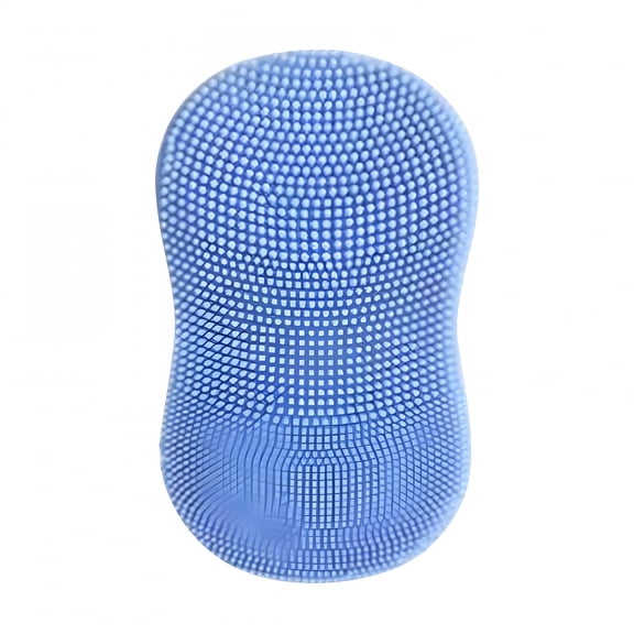 ACDANC Face Scrubber, Soft Silicone Facial Cleansing Brush Face Exfoliator Blackhead Acne Pore Pad Cradle Cap Face Wash Brush for Deep Cleaning Skin Care (Light Blue)