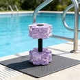 thumbnail image 3 of Foam Aquatic Exercise Dumbbells for Water Aerobics, Pool Resistance Training Barbells, Lightweight Water Fitness Equipment for Men Women, Aqua Therapy, Swim Workout, 3 of 5
