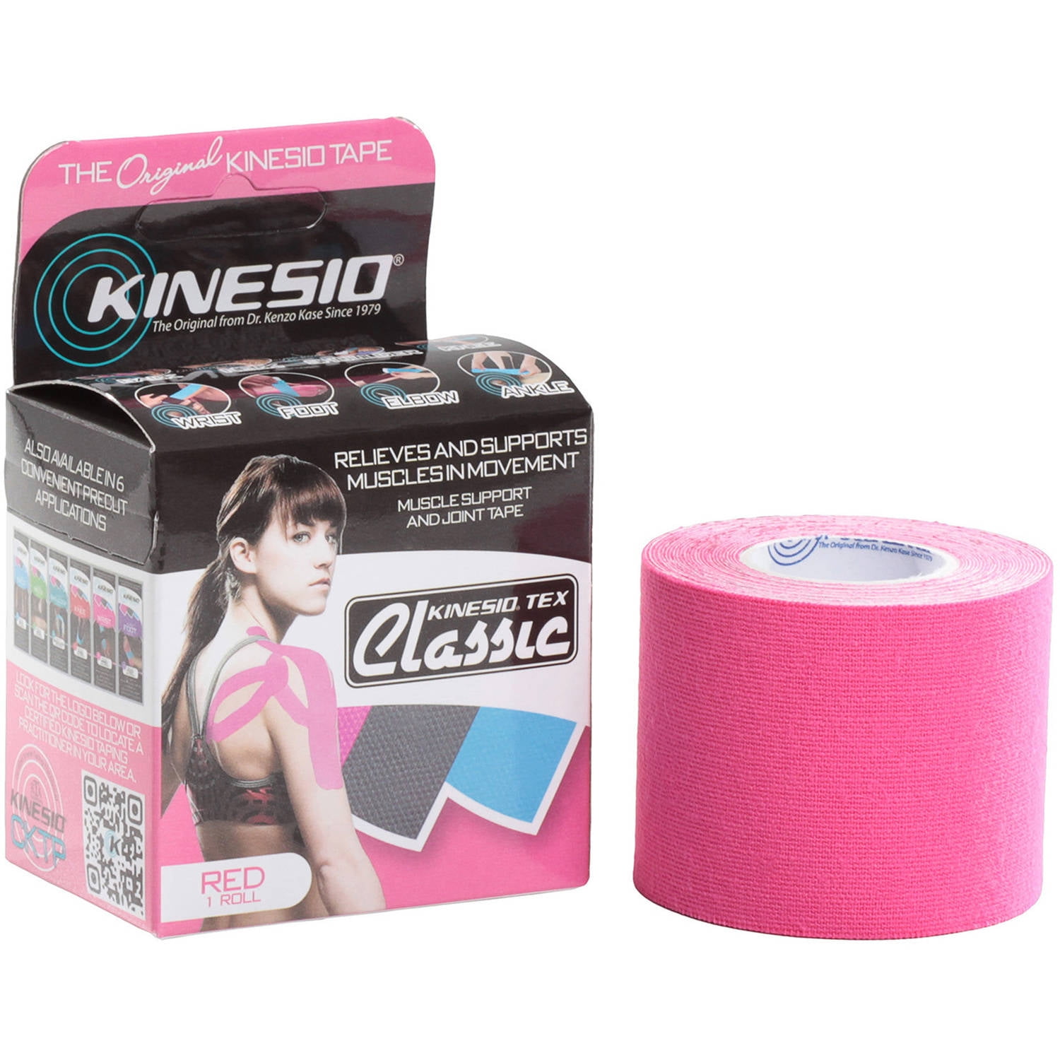 Kinesio Tape, Tex Classic, 2' x 4.4 yds, Red