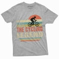 thumbnail image 6 of Men's Dad cycling legend shirt Father's day Gift Mens tee shirt bicycle cyclist father dad gifts tee (Small Military Green), 6 of 7