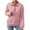 Z1-Pink, variant on Duoif Womens Zip up Hoodies Ladies' Fashion Zipper Sweater - Pure Color Long Sleeve Fall Jackets Blue L