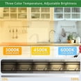 thumbnail image 3 of SHIBA-Under Cabinet Lighting, 3 Colors Dimmable Wireless Motion Sensor Closet Lights, Magnetic LED Motion Sensor Light Bar, Rechargeable Under-Counter Light for Kitchen Closet (30cm-2Pack), 3 of 4