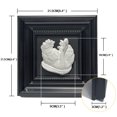 thumbnail image 5 of Hanging Relief Art White Swan Plaster Sculpture Black Framed Wall Art Decor, Plaque Decorative Painting For Home Office Desktop Wall, 5 of 8