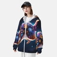 thumbnail image 3 of Balery Colorful Star River Squirrel Men's Women's UPF 50+ Sun Protection Lightweight Hoodie Performance Long Sleeve Shirt for Fishing Running-X-Large, 3 of 7