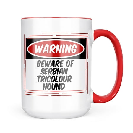 

Neonblond Beware of the Serbian Tricolour Hound Dog from Serbia Mug gift for Coffee Tea lovers