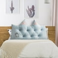 thumbnail image 4 of BKER " Style Cat Ear Design Bedside Pillow Comfortable Backrest For Couch Sofa And Window Seat With Soft Large Cushion", 4 of 4