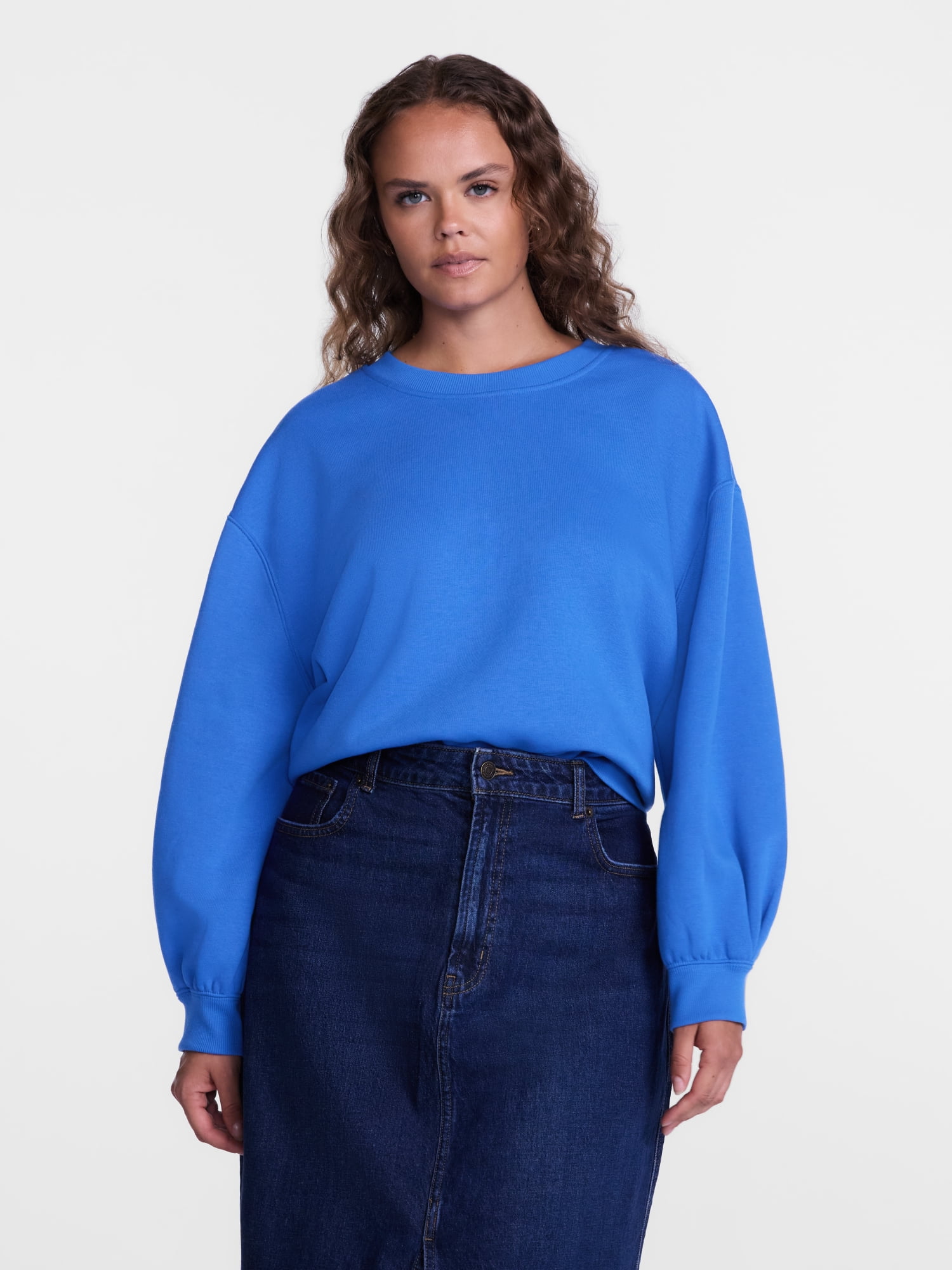 Scenario Women's and Women's Plus Crewneck Sweatshirt, Sizes XS-4X