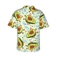 thumbnail image 3 of Daiia Avocado Doing Sport Hawaiian Shirt for Men Gentle Cotton Regular Short Sleeve Casual-Small, 3 of 9