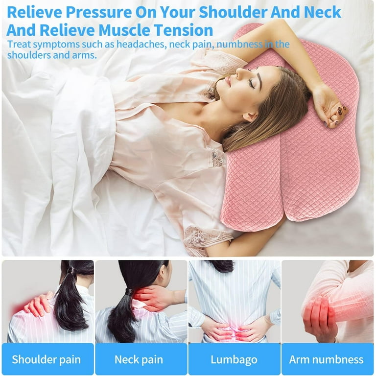 High Density Space Cervical Memory Foam Pillow, Contour Pillows for Neck  and Shoulder Pain, Ergonomic Orthopedic Sleeping Neck Contoured Support