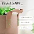 thumbnail image 6 of VIVOSUN 5-Pack 1 Gallon Brown Grow Bag, Fabric Pot with Handles for Vegtables and Plants, 6 of 7