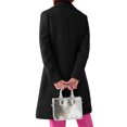 thumbnail image 3 of LANGWYQU Turn-Down Collar Long Sleeved Women Solid Jacket Trench Coat, 3 of 5